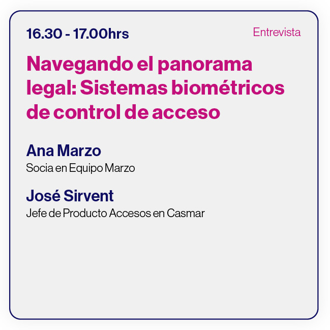 Sistemas biométricos de control de acceso Casmar